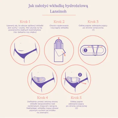 Lansinoh Wkładka hydrożelowa po cesarskim cięciu 2 szt. Lansinoh Wkładka hydrożelowa po cesarskim cięciu 2 szt.