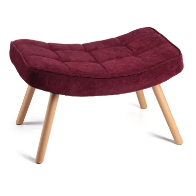 HowHomely Fotel z podnóżkiem Grella Plum HowHomely Fotel z podnóżkiem Grella Plum