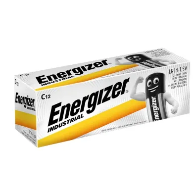 Energizer Bateria Industrial alkaliczna C LR14 batteries 12 szt. Energizer Bateria Industrial alkaliczna C LR14 batteries 12 szt.