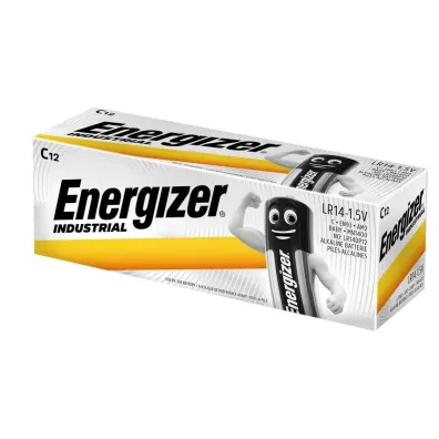 Energizer Bateria Industrial alkaliczna C LR14 batteries 12 szt. Energizer Bateria Industrial alkaliczna C LR14 batteries 12 szt.