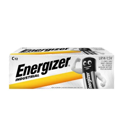 Energizer Bateria Industrial alkaliczna C LR14 batteries 12 szt. Energizer Bateria Industrial alkaliczna C LR14 batteries 12 szt.