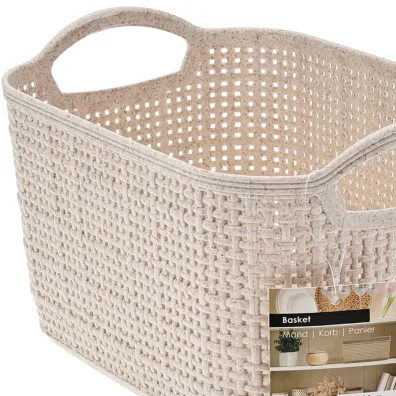 Storage Solutions Koszyk do przechowywania beżowy 24x16xh14 cm Storage Solutions Koszyk do przechowywania beżowy 24x16xh14 cm