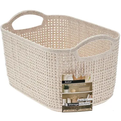 Storage Solutions Koszyk do przechowywania beżowy 24x16xh14 cm Storage Solutions Koszyk do przechowywania beżowy 24x16xh14 cm
