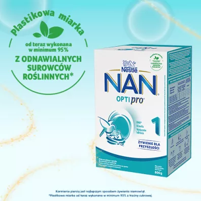 Nestle Nan Optipro 1 Mleko początkowe dla niemowląt od urodzenia Zestaw 4 x 800 g Nestle Nan Optipro 1 Mleko początkowe dla niemowląt od urodzenia Zestaw 4 x 800 g