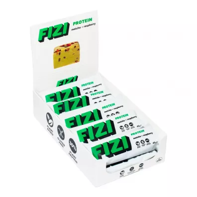 Fizi Baton proteinowy Matcha + raspberry zgrzewka 10 x 45 g Fizi Baton proteinowy Matcha + raspberry zgrzewka 10 x 45 g