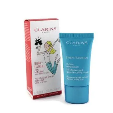 Clarins Krem do twarzy Hydra Essentiel Moisturizes And Quenches Silky Cream Normal To Dry Skin 15 ml Clarins Krem do twarzy Hydra Essentiel Moisturizes And Quenches Silky Cream Normal To Dry Skin 15 ml
