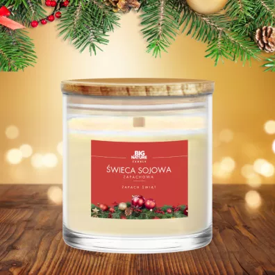 Big Nature Świeca sojowa Zapach Świąt 150 g Big Nature Świeca sojowa Zapach Świąt 150 g