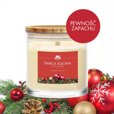 Big Nature Świeca sojowa Zapach Świąt 150 g Big Nature Świeca sojowa Zapach Świąt 150 g