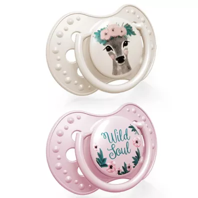 Lovi Smoczek silikonowy dynamiczny Wild Soul 0-3 m-cy 2 szt. Lovi Smoczek silikonowy dynamiczny Wild Soul 0-3 m-cy 2 szt.