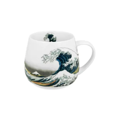 Duo Sp. z o.o. Porcelanowy kubek baryłka Hokusai The Great Wave 430 ml Duo Sp. z o.o. Porcelanowy kubek baryłka Hokusai The Great Wave 430 ml