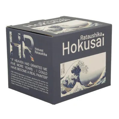 Duo Sp. z o.o. Porcelanowy kubek baryłka Hokusai The Great Wave 430 ml Duo Sp. z o.o. Porcelanowy kubek baryłka Hokusai The Great Wave 430 ml