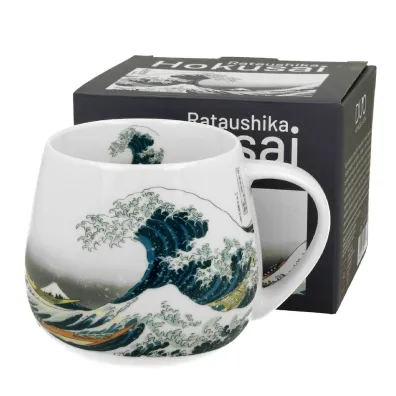 Duo Sp. z o.o. Porcelanowy kubek baryłka Hokusai The Great Wave 430 ml Duo Sp. z o.o. Porcelanowy kubek baryłka Hokusai The Great Wave 430 ml