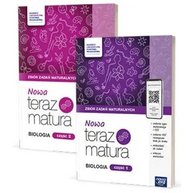 Nowa Teraz matura. Biologia. Zbiór zadań maturalnych. Część 1 i 2. Do matury 2026 Nowa Teraz matura. Biologia. Zbiór zadań maturalnych. Część 1 i 2. Do matury 2026