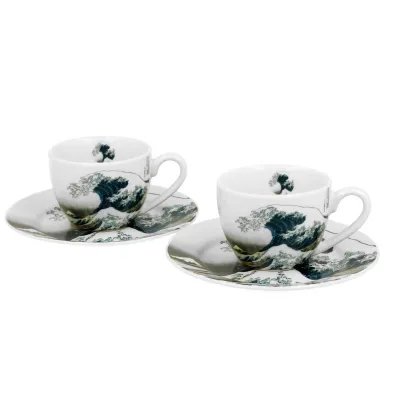 Duo Sp. z o.o. Zestaw filiżanek espresso Hokusai The Great Wave 2 x 90 ml 2 szt. Duo Sp. z o.o. Zestaw filiżanek espresso Hokusai The Great Wave 2 x 90 ml 2 szt.