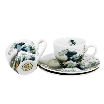 Duo Sp. z o.o. Zestaw filiżanek espresso Hokusai The Great Wave 2 x 90 ml 2 szt. Duo Sp. z o.o. Zestaw filiżanek espresso Hokusai The Great Wave 2 x 90 ml 2 szt.
