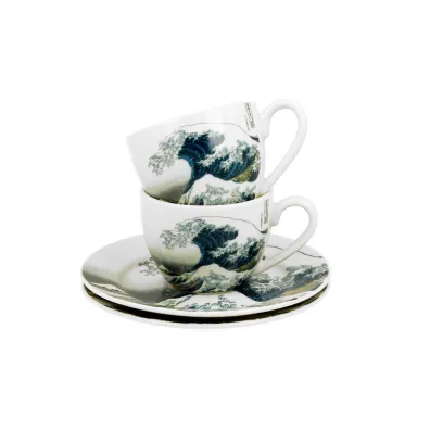 Duo Sp. z o.o. Zestaw filiżanek espresso Hokusai The Great Wave 2 x 90 ml 2 szt. Duo Sp. z o.o. Zestaw filiżanek espresso Hokusai The Great Wave 2 x 90 ml 2 szt.