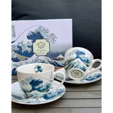 Duo Sp. z o.o. Zestaw filiżanek espresso Hokusai The Great Wave 2 x 90 ml 2 szt. Duo Sp. z o.o. Zestaw filiżanek espresso Hokusai The Great Wave 2 x 90 ml 2 szt.