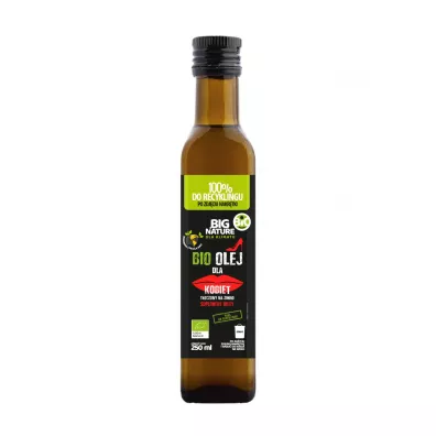 Big Nature Olej dla kobiet tłoczony na zimno - suplement diety 250 ml Bio Big Nature Olej dla kobiet tłoczony na zimno - suplement diety 250 ml Bio