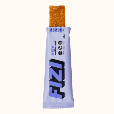 Fizi Keto baton proteinowy Vanilla + salt zgrzewka 10 x 45 g Fizi Keto baton proteinowy Vanilla + salt zgrzewka 10 x 45 g