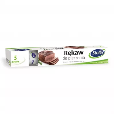 Stella Rękaw do pieczenia z tasiemką 5 m box Stella Rękaw do pieczenia z tasiemką 5 m box