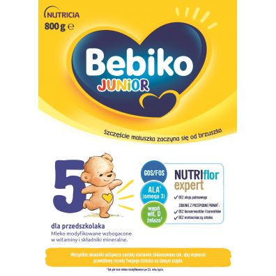 Bebiko Junior 5 Mleko modyfikowane dla dzieci od 2.5 roku ycia 800 g
