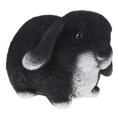 ProGarden Figurka ogrodowa królik czarny 16 cm ProGarden Figurka ogrodowa królik czarny 16 cm