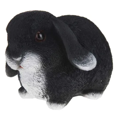 ProGarden Figurka ogrodowa królik czarny 16 cm ProGarden Figurka ogrodowa królik czarny 16 cm