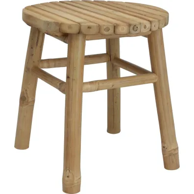 H&S Decoration Taboret z drewna bambusowego 35xH38 cm H&S Decoration Taboret z drewna bambusowego 35xH38 cm