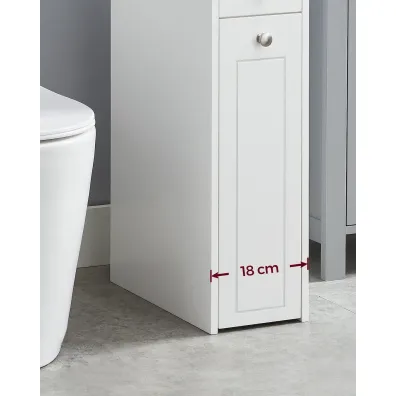 Songmics Wąska szafka łazienkowa z 2 szufladami Songmics Wąska szafka łazienkowa z 2 szufladami