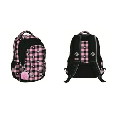 St. Majewski Plecak 3 komorowy BP26 Pink Checkered St. Majewski Plecak 3 komorowy BP26 Pink Checkered