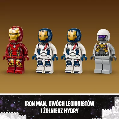 LEGO Marvel Iron Man i Iron Legion kontra żołnierz Hydry 76288 LEGO Marvel Iron Man i Iron Legion kontra żołnierz Hydry 76288