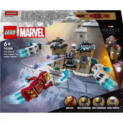 LEGO Marvel Iron Man i Iron Legion kontra żołnierz Hydry 76288 LEGO Marvel Iron Man i Iron Legion kontra żołnierz Hydry 76288