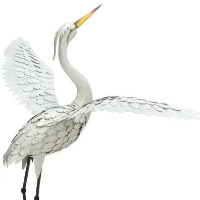 ProGarden Figurka ogrodowa Żuraw duży metalowy 123 cm ProGarden Figurka ogrodowa Żuraw duży metalowy 123 cm