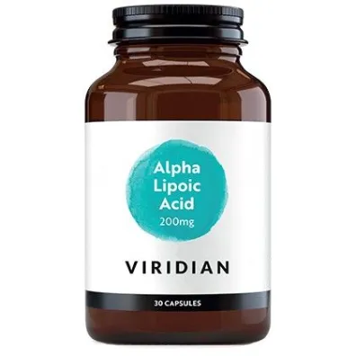 Viridian Kwas alfa liponowy (ALA) - suplement diety 30 kaps. Viridian Kwas alfa liponowy (ALA) - suplement diety 30 kaps.