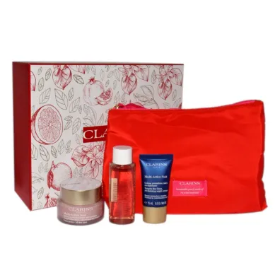 Clarins Zestaw Multi Active Krem do twarzy na dzień + Multi Active Krem do twarzy na noc + Woda micelarna do twarzy Clarins Zestaw Multi Active Krem do twarzy na dzień + Multi Active Krem do twarzy na noc + Woda micelarna do twarzy