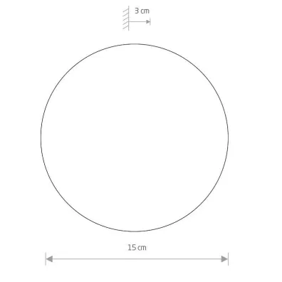 Nowodvorski Kinkiet Ring Biały 7W LED 3000K IP20 15 cm Nowodvorski Kinkiet Ring Biały 7W LED 3000K IP20 15 cm