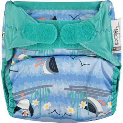 Close Pop-in pieluszka wielorazowa Aio V2, Blue Puffin Close Pop-in pieluszka wielorazowa Aio V2, Blue Puffin