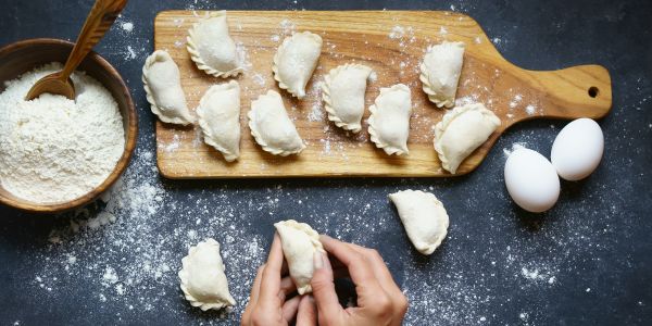 Pierogi z kapust� i grzybami - fit-przepis