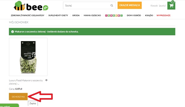 Jak przenie�� produkty z koszyka do schowka