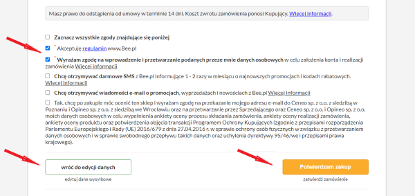 potwierdzenie zam�wienia