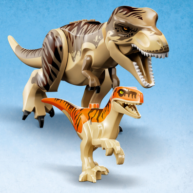 LEGO Jurassic World Ucieczka tyranozaura i atrociraptora 76948