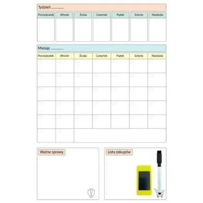 Sezona Planer magnetyczny sucho�cieralny 60x40cm