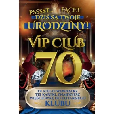 Yeku Karnet Urodziny 70 m�skie