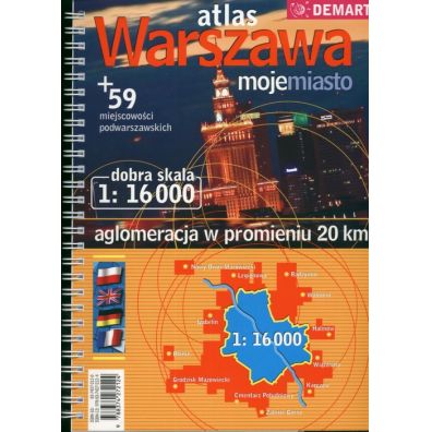 Atlas Warszawa. Mojemiasto 1:16 000 DEMART