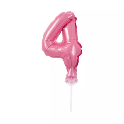 Godan Balon foliowy na patyczku BC-5RO4 Cyfra 4