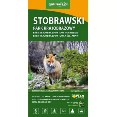 Mapa turystyczna - Stobrawski Park Krajobrazowy
