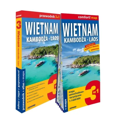 Wietnam, Kamboda, Laos light: przewodnik + mapa - Jakub  Krlczyk