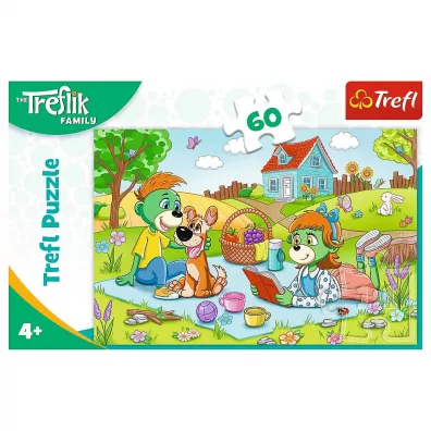 Puzzle 60 el. Przygody Rodziny Treflik�w