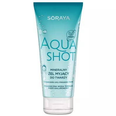 Soraya Aqua Shot mineralny �el myj�cy do twarzy 150 ml