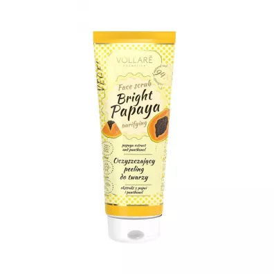 Vollare VEGEbar Bright Papaya oczyszczajcy peeling do twarzy 100 ml